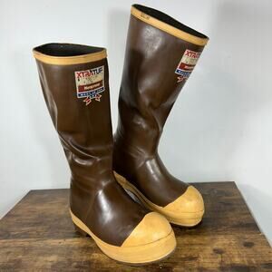 Vtg Xtratuf 15" Steel Toe Waterproof Insulated Boots Mens Size 5 Work Boots USA